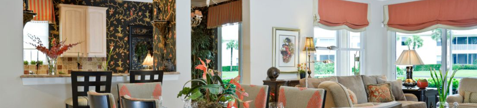 Modern Orange Roman Shades Saratoga Springs